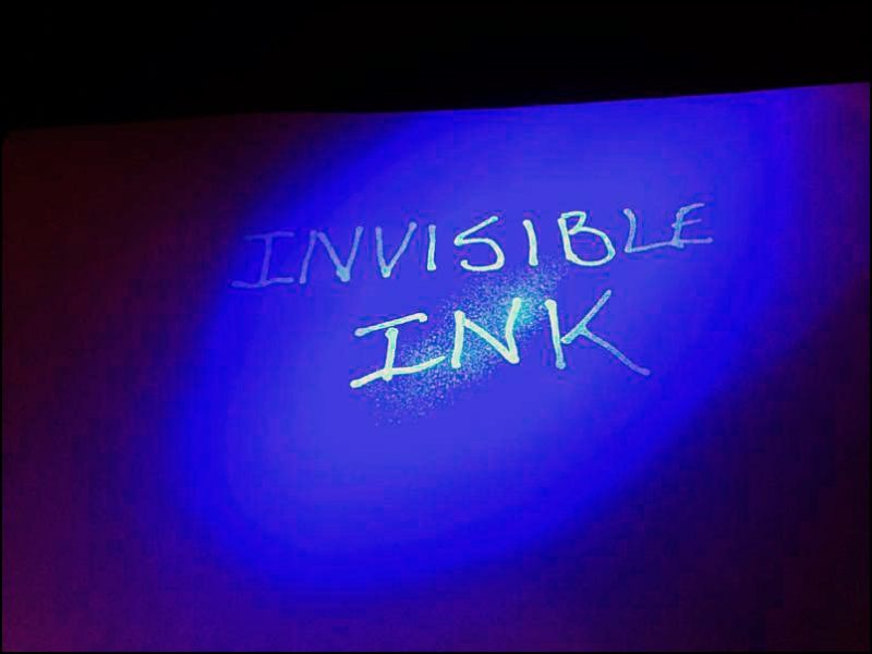 como se hace la tinta invisible